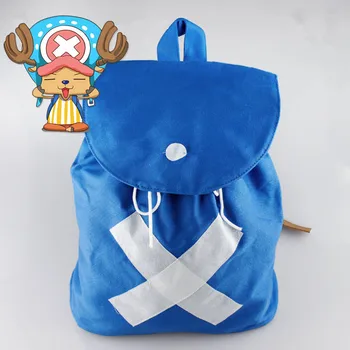 

One Piece Cosplay Tony Tony Chopper Blue Backpack Anime Casual Bag Traveling Backpack