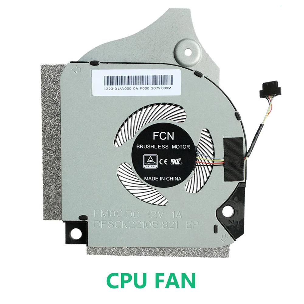 Resfriador para Cpu Ventiladores para Dell Inspiron g5 5590 g7 7790 7590 006kt2 06kt2 09thtn 9thtn pc Ventilador Cpu Vga Cooler Dc12v 1a - Imagem 3
