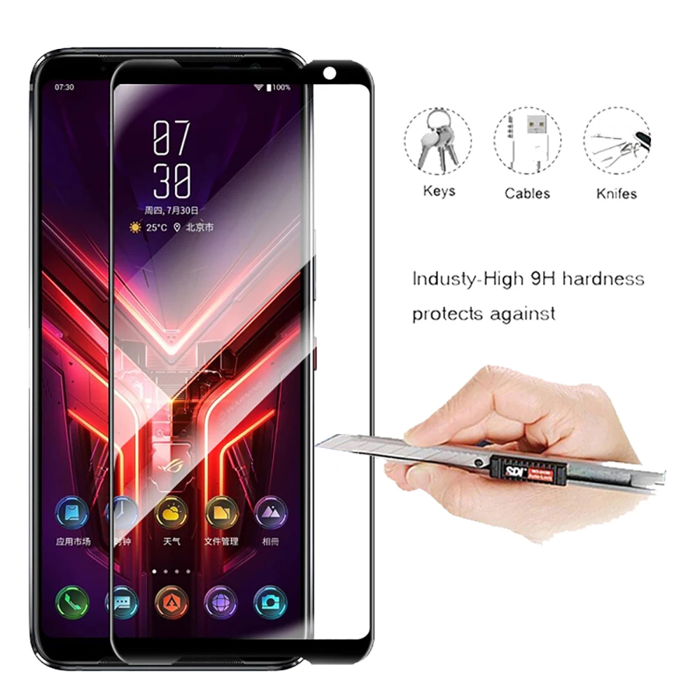 Чехол для телефона Asus ROG 3 пленка ROG3 6 59 &quot антибактериальная 9D 2.5D Оригинальная