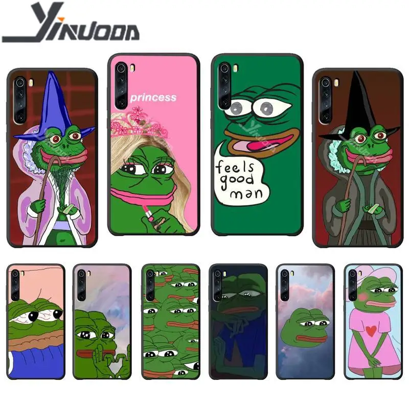 Роскошный чехол для телефона Yinuoda Sad Decadent Frog чехлы Xiaomi Redmi 7 7A 8 Note 9 8t Pro Etui|Бамперы| |