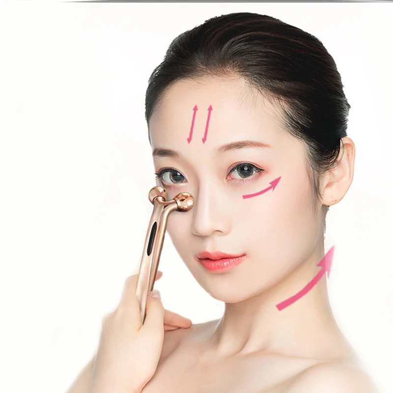3D роликовый массажер для лица микро-ток массажный инструмент лицо устройство для поддержания красоты кожи подтягивание и подтягивание кожи глаз забота всего тела с помощью