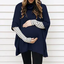 Толстовки с капюшоном для кормящих мам; зимняя одежда для беременных; зимняя женская одежда для беременных; полосатый свитер для кормящих мам;