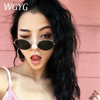 

Men's Women's Oval Sunglasses Unisex Luxury Retro Metal Sunglasses Retro Mirror UV400 Sunglasses