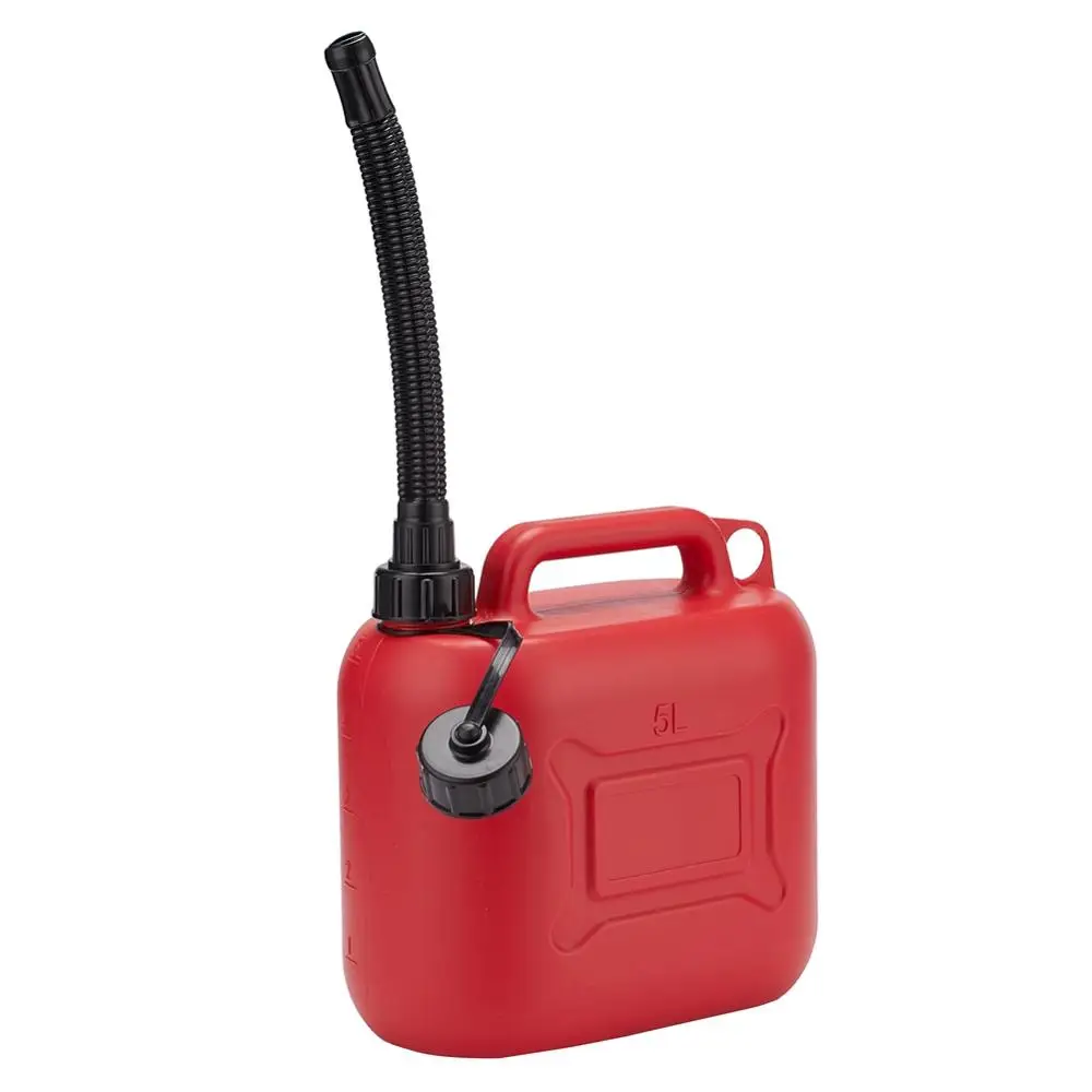5L Car Fuel Tank Jerry Can Spare Plastic Petrol Gas Container Antistatic Fuel Gasoline Diesel