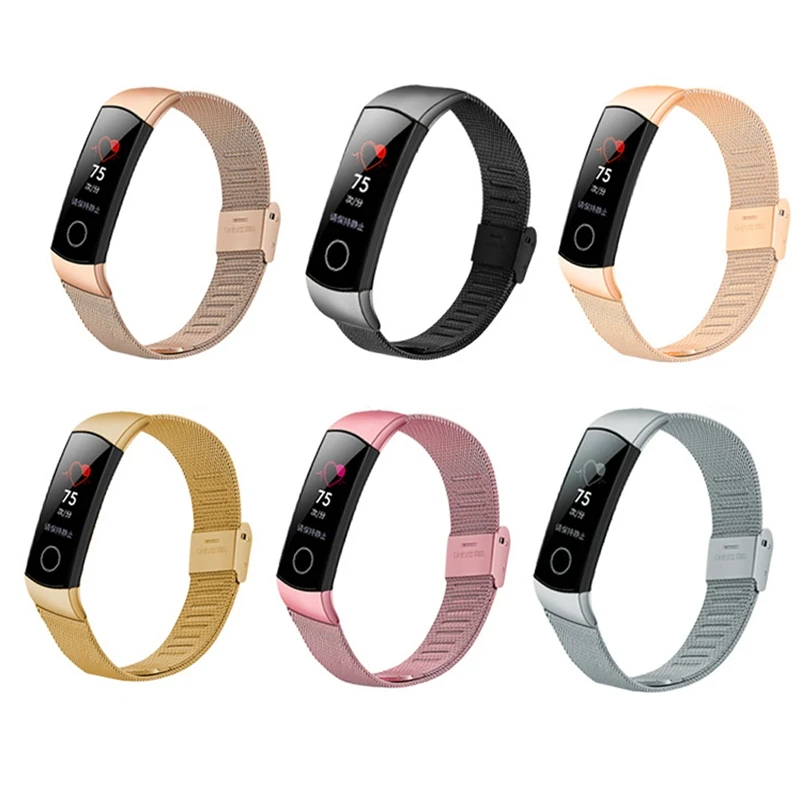 Металлический ремешок для часов для huawei Honor Band 4 5 ремешок металлический браслет huawei Band 4 5 ремешок браслет из нержавеющей стали замена