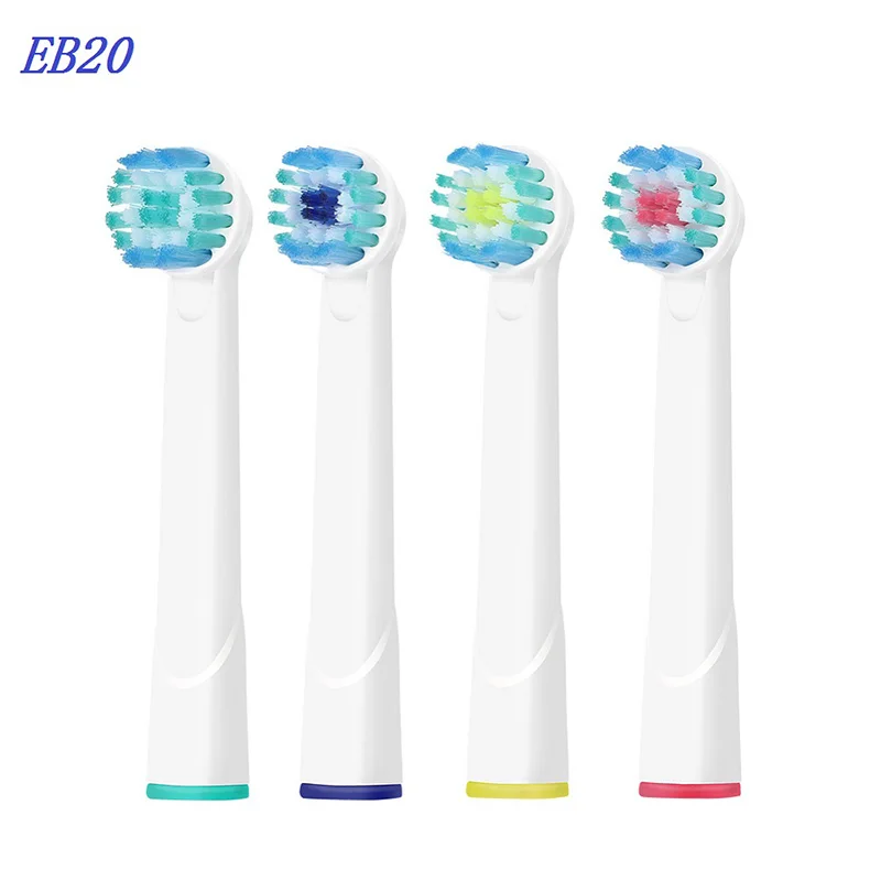 

4Pcs EB20 Replaceable Toothbrush Heads Served for Oral b Vatality Electric Toothbrush Heads Mixed in different colors Adult&Kids