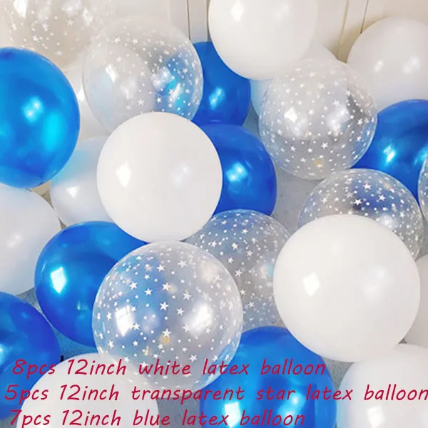 KUKUZHU 1-й День рождения воздушные шары из фольги в виде цифр баннер первый ребенок мальчик девочка вечерние украшения мой 1 год поставки - Цвет: Прозрачный