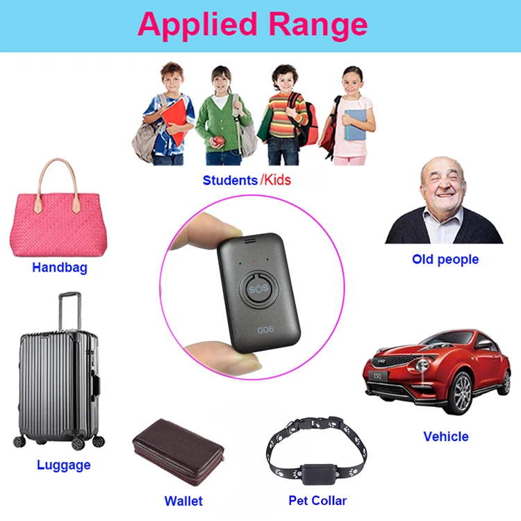 G06 Mini GPS Tracker for Kids, Alarme