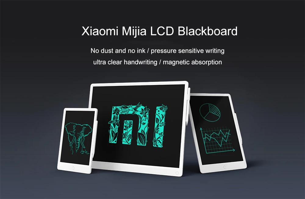 Xiaomi Mijia Smart Writing Board Drawing Writing Table LCD Screen Digital Graphic Tablets Early Education Toys With Magnet Pen