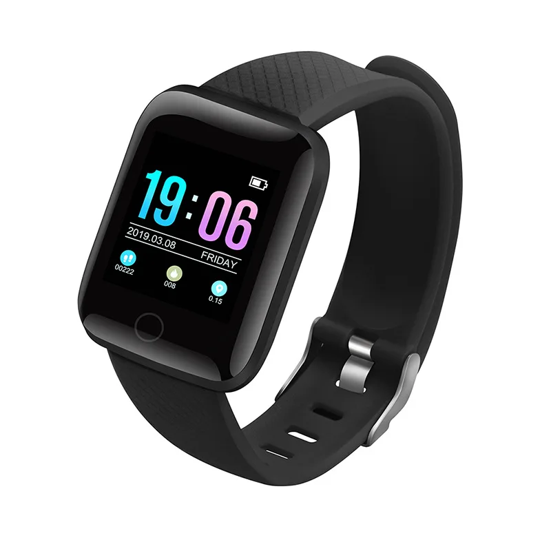 Torntisc 1,3 дюймов Смарт-часы для мужчин IP67 Водонепроницаемый Монитор Сердечного Ритма Смарт-часы для женщин для Android IOS PK Apple Watch - Цвет: Black