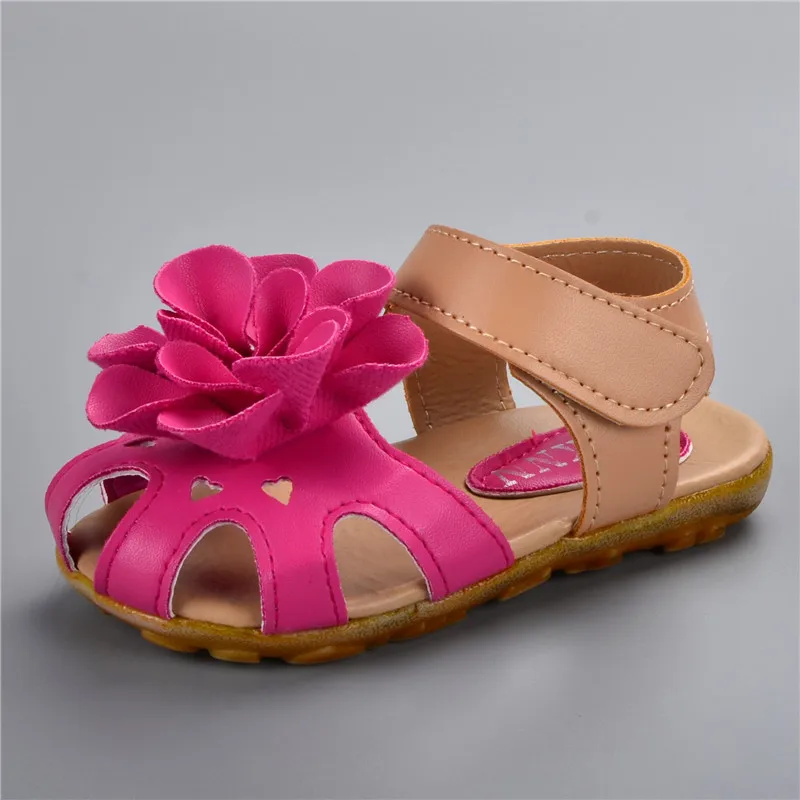 ULKNN children/girl/kid fashion princess flat Flower shoecasual sandals flowerantislipleather sandal
