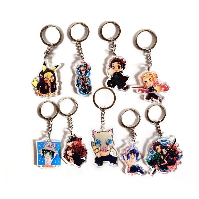 

Anime Key Chain Demon Slayer Kimetsu no Yaiba Keychain Cosplay Key Rings
