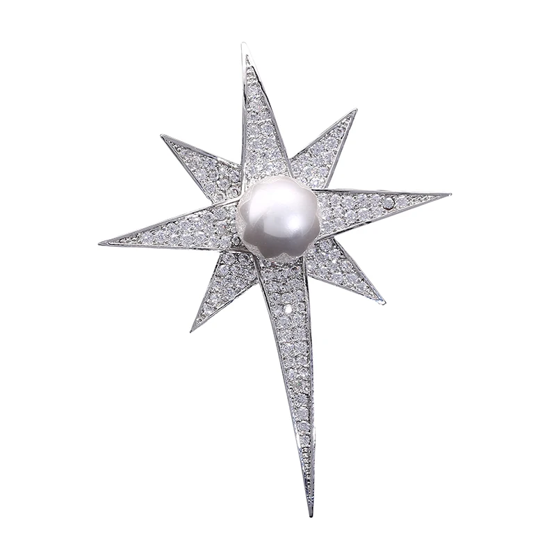 Модные ювелирные изделия серебро рассвет Значки для костюма Женская Брошь