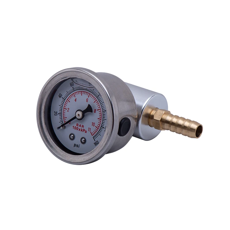 Маленький манометр для масла 0 160 psi 1/8 NPT датчик давления топлива и адаптер систем