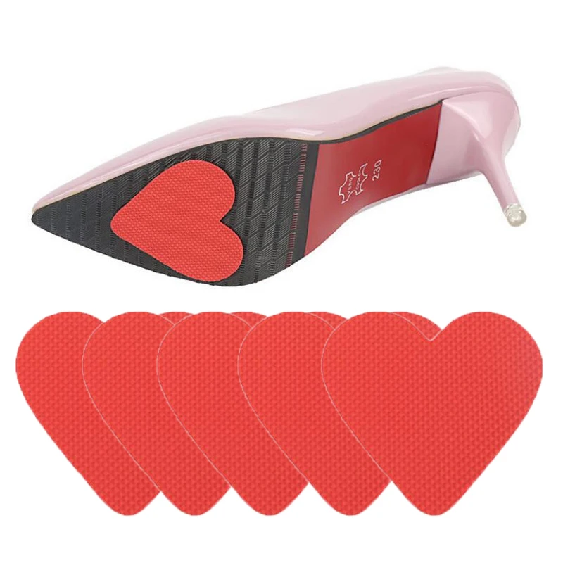 Shoe Stickers Shoe Anti Slip Stickers 5Pair Shoe Sole Sticker Anti-Slip For Sandal High Heel Shoes Front Mat Forefoot Pad Grip Protector Accessories Lover Gift Insert