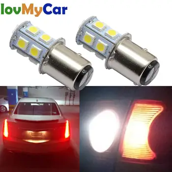 

1157 BAY15D 1156 BA15S P21 5W White Red 13smd Brake Parking Tail Light Turn Signal Lamps Auto Brake Reverse Bulb Car Trunk Led