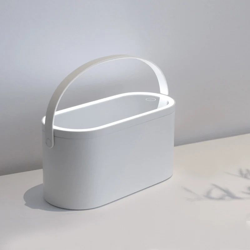 High Quality Portable Makeup Case Cosmetic Organizer Storage Box with Led Lighted Mirror for Travel VE