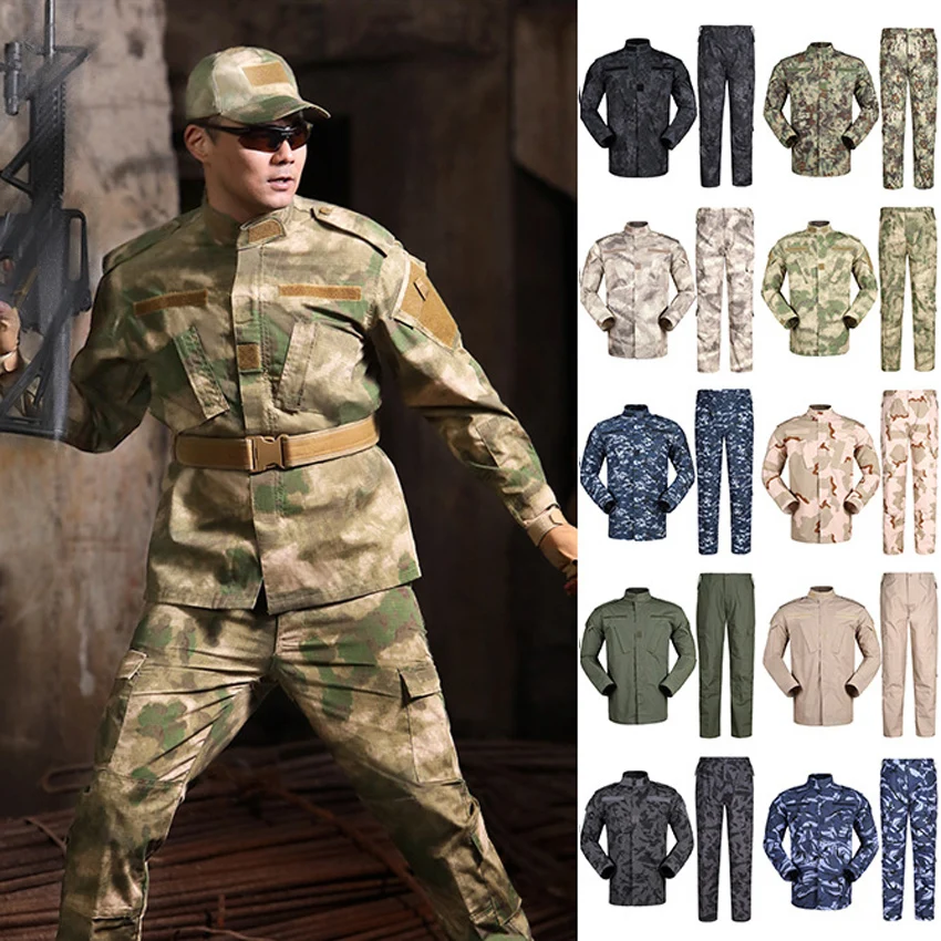 Kaufen UNS Armee Anzug für Mann Jungle Wüste Multicam Camouflage Military Uniform Jagd Jacke + hose Navy Taktische Kampf Kleidung