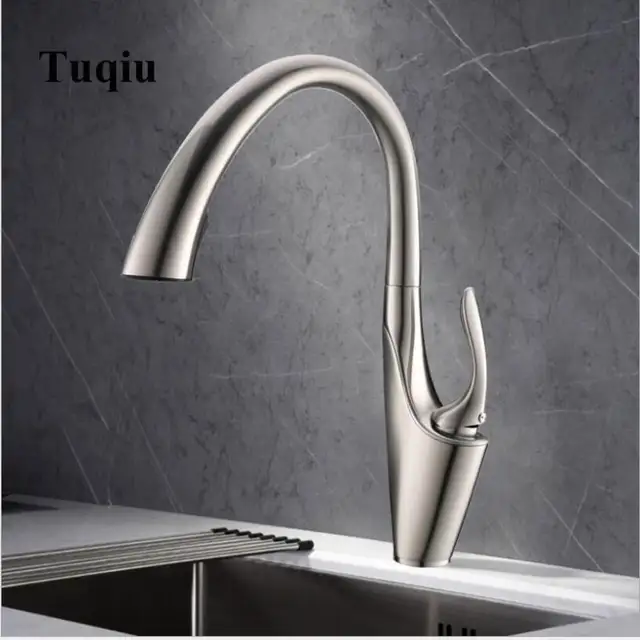 Pull Out Kitchen Faucet Chrome Nickel Black Kitchen Sink Mixer