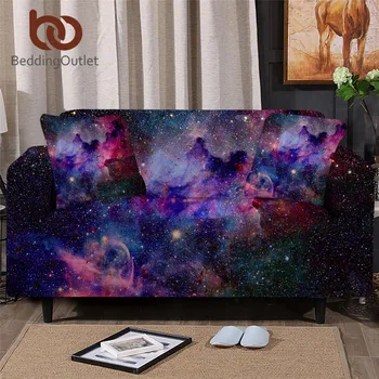 

BeddingOutlet Slipcover For Sofa Galaxy Stretch Sofa Cover Outer Space Armchair Cover Psychedelic Universe Couch Cover capa sofa