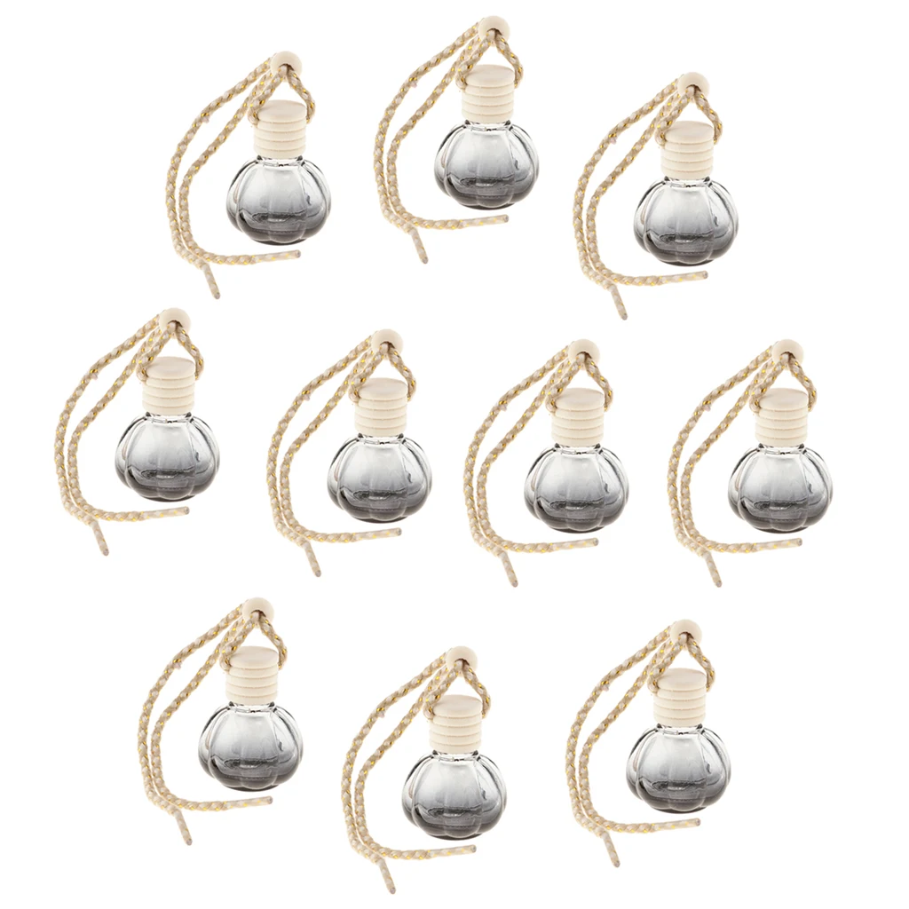 10Pieces 10ml Empty Perfume Bottle Pendant Car Hanging Ornament Home Decoration