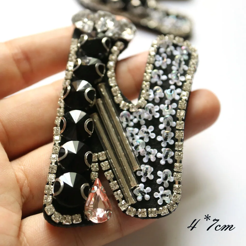 beaded patches letter N