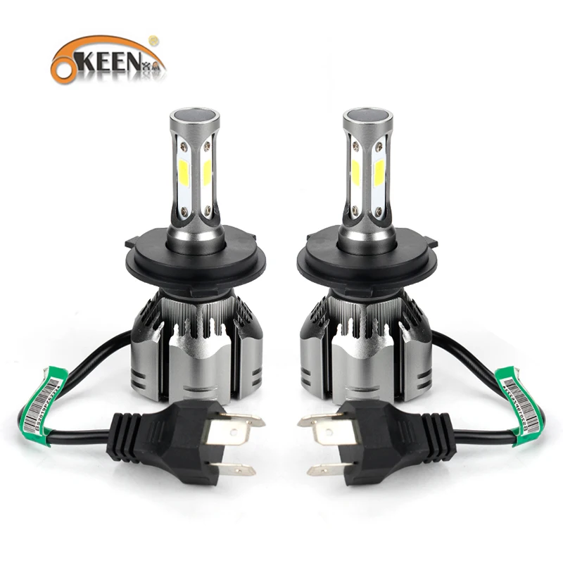 OKEEN H1 H7 H4 светодиодный H8 H11 HB3 9005 HB4 9006 8 граней 3D светодиодный головной светильник s мини 13500LM автомобильный светильник лампы 360 градусов диод для автомобильных фар