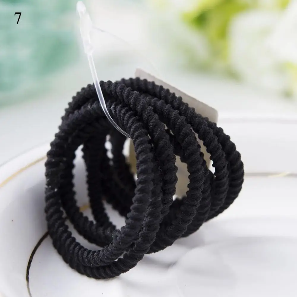10pcs 07 10/50 шт в наборе, для девочек цветная спиральная резинки для волос резинки дети милые резиновую ленту повязки для волос, резинка для волос аксессуары - Цвет: 10pcs 07