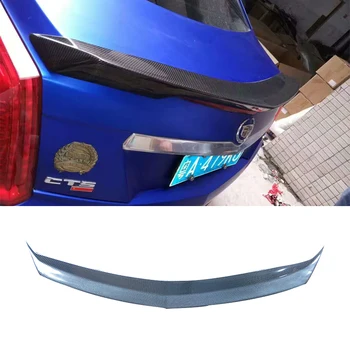 

For Cadillac CTS Sedan 4dr I4 2014 2015 2016 2017 2018 2019 CTS-V Sport Style Real Carbon Fiber Rear Trunk Spoiler Wing Boot Lid