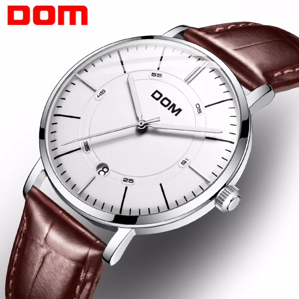 

DOM Automatic Watch Men Stylish Fashion Casual Waterproof Calendar Automatic Skeleton Mechanical Watches Male for Gift M-8106