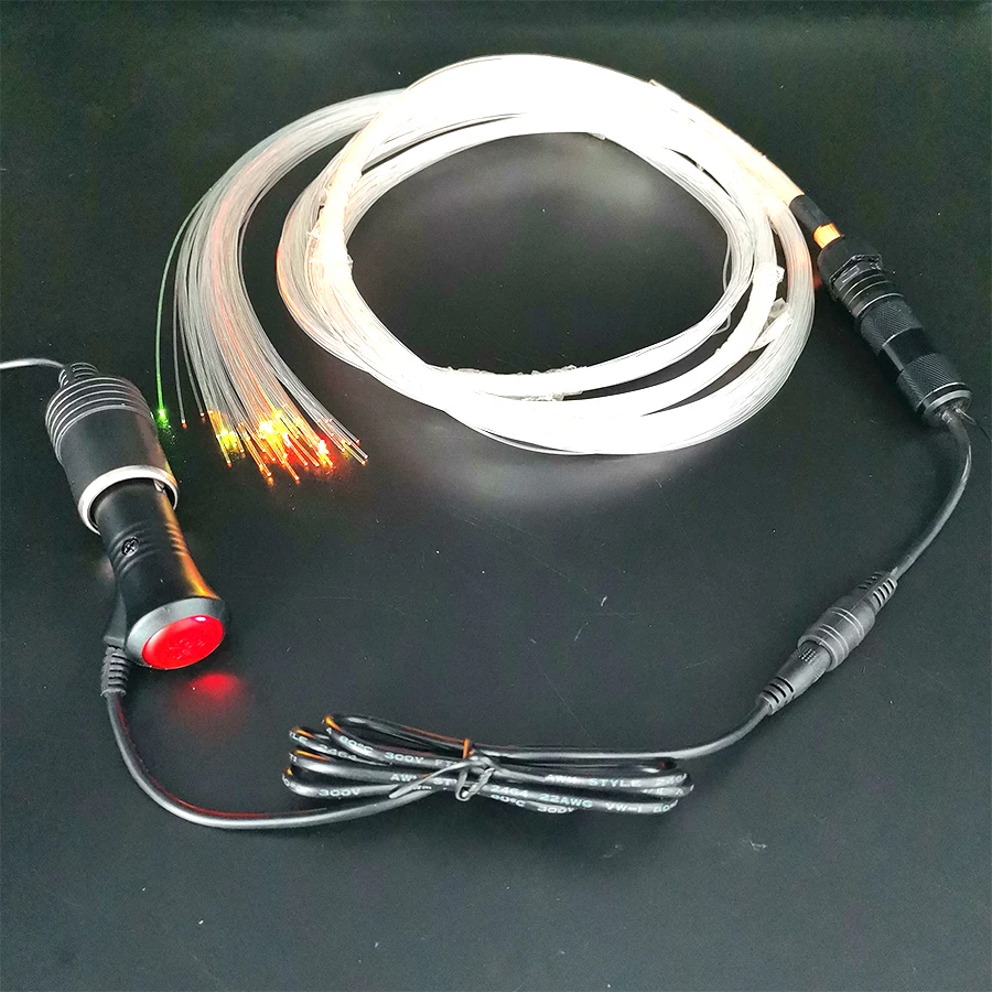 

12V RGB волоконно-оптический Звездный светильник комплект с радиочастотным дистанционным управлением для автомобильного освещения лимузина