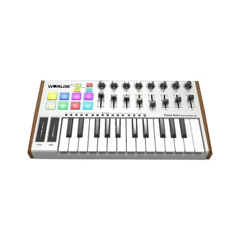 

WORLDE TUNA Mini 25 Keys MIDI Keyboard Controller USB Professional MIDI Controllers Electronic Arranger Keyboard With Cable