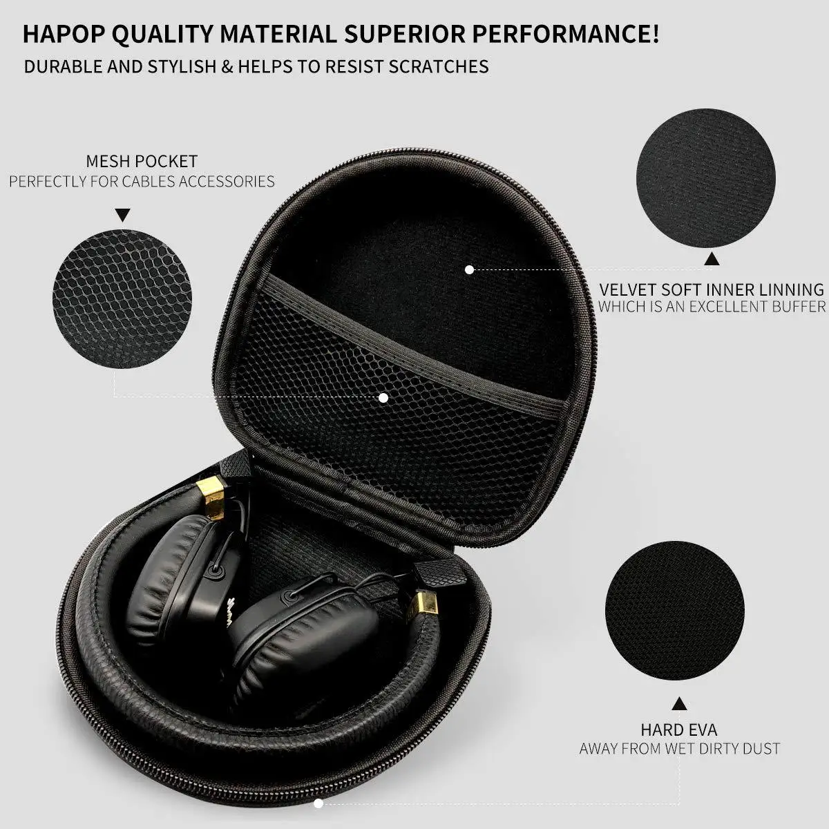 

Suitable For Marshall Headset Storage Bag Mid Bluetooth Generation 2 Anti-Pressure Anti-Fall Portable ATH FC700 SJ3 SJ55 Box