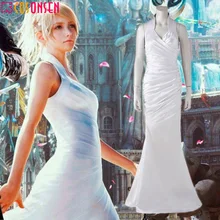 Lunafreya Nox Fleuret платье Final Fantasy XV карнавальный костюм FFXV FF15 белый нарядное платье COSPLAYONSEN