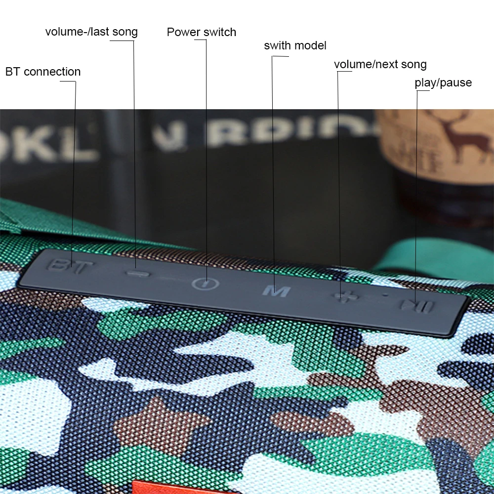 TG118 40W Bluetooth Speaker Portable Speaker Sound Bar for Computer Music Playe Center Boom Box Bluetooth Column FM radio tf aux