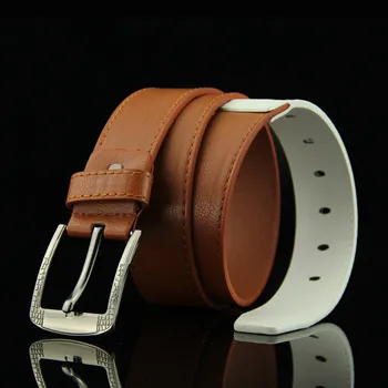 

High quality men's belt fashion luxury strap male cowhide belts jeans vintage pin buckle belt