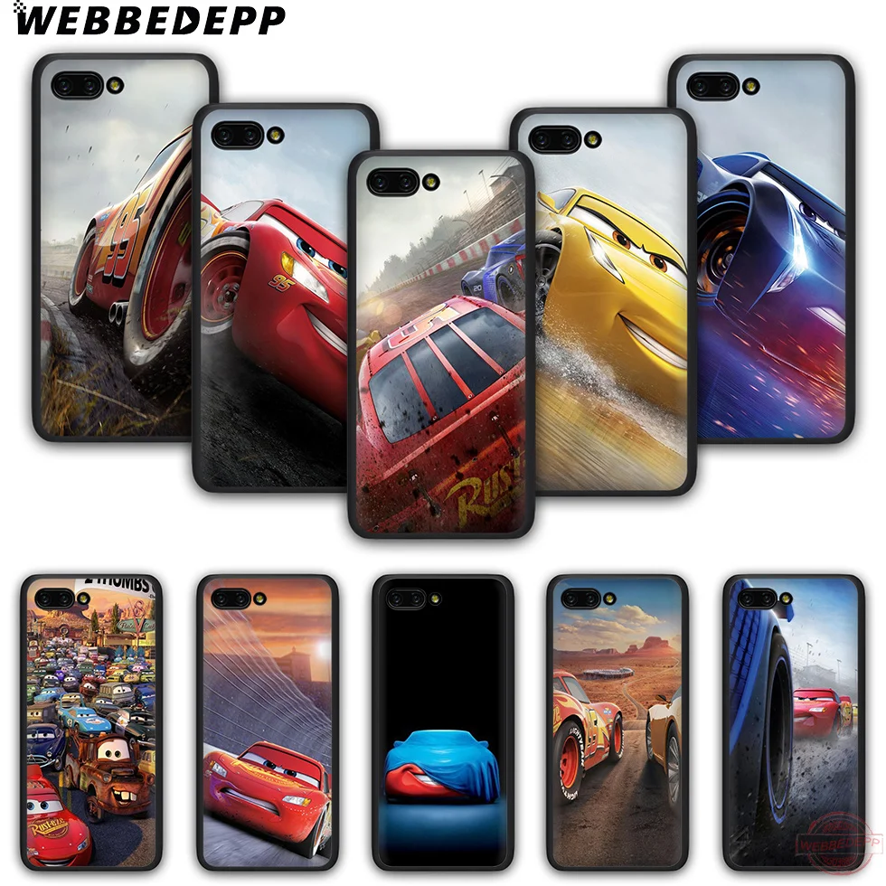 WEBBEDEPP Lightning mcqueen чехол для телефона из ТПУ с принтом Honor 6A 7A 2 ГБ/3 ГБ Pro 7C 7X 8X 8C 9 10 Note10
