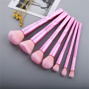 

FLD 7pcs Super Soft Pink Makeup Brushes Set Eyebrow Concealer Powder Foundation Cosmetics Brush Kit Tools Brochas De Maquillaje