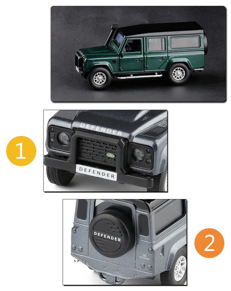 Jkm1/36 Land Rover Guard внедорожник сплав модель автомобиля ВОИН открывание двери мальчик металлическая модель игрушечный автомобиль