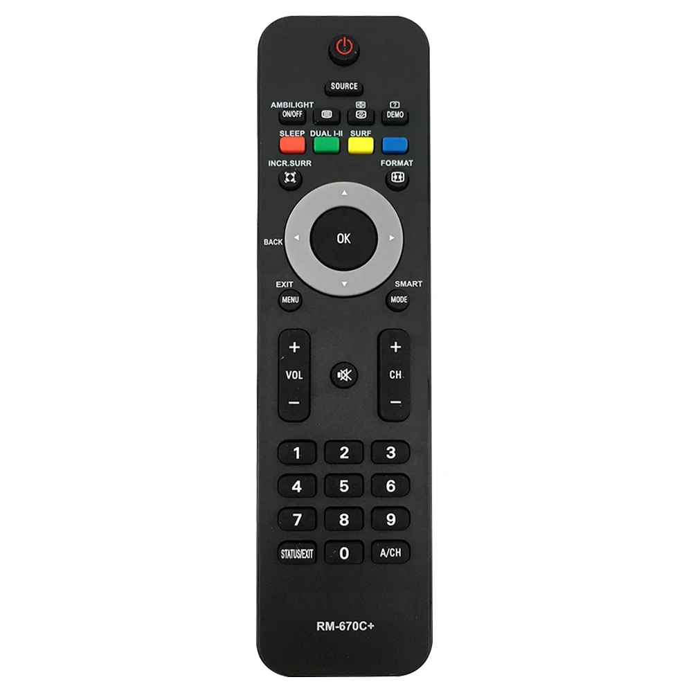 

Wear Resistant Home Wireless Remote Control Replacement Accessories Battery Powered Manual English Version For Philips Smart TV