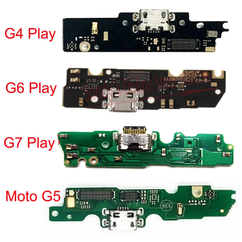 

USB Charging Port Board Dock Flex Cable For Motorola Moto G4 G5 G6 G7 Play Charger Port Connector Board Flex Cable Repair Parts