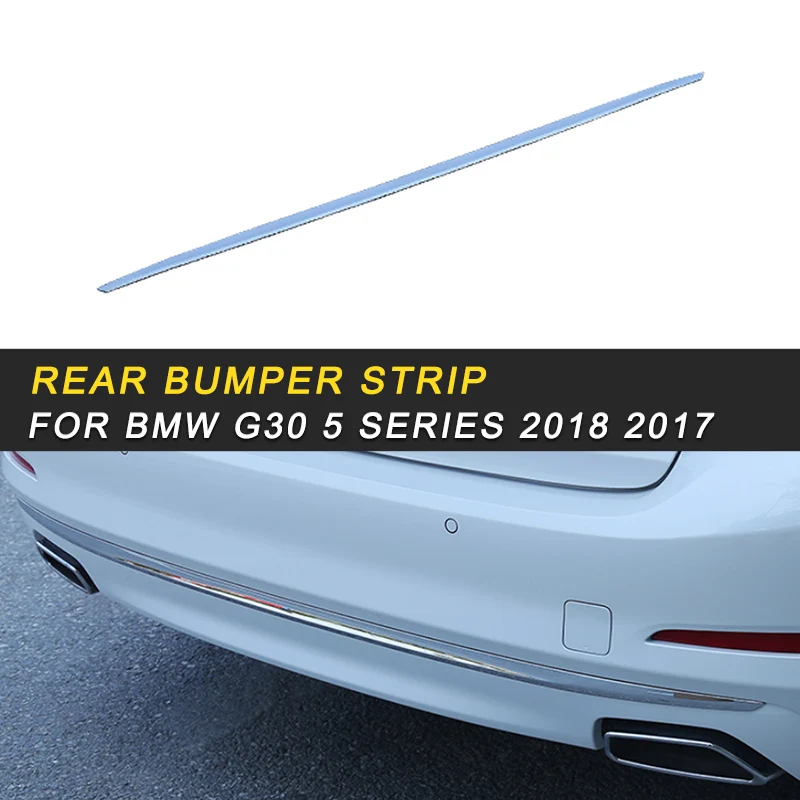 

Car Styling Rear Bumper Decoration Cover Trim Frame Sticker Exterior Accessories for BMW G30 5 Series 2017 2018