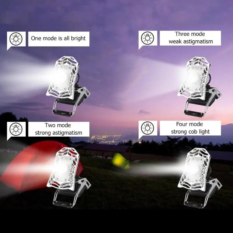 48LED рабочий светильник, наружный прожектор, светильник, перезаряжаемый, для палатки, аварийный, водонепроницаемый светильник, для улицы, мобильный, зарядка от батареи, светильник s