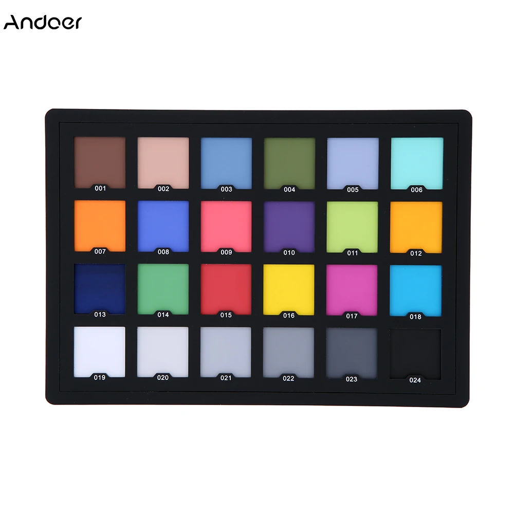

Professional 24 Color Card Test Color Balancing Card Palette Board for Superior Digital Color Correction Photography Accessories
