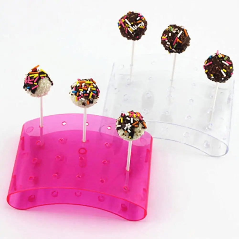 

14 X10. 5 X3cm Arc-shaped Multi Holes Cake Pop Lollipop Stand Display Holder Kitchen Gadgets Cake Tools Acceserries