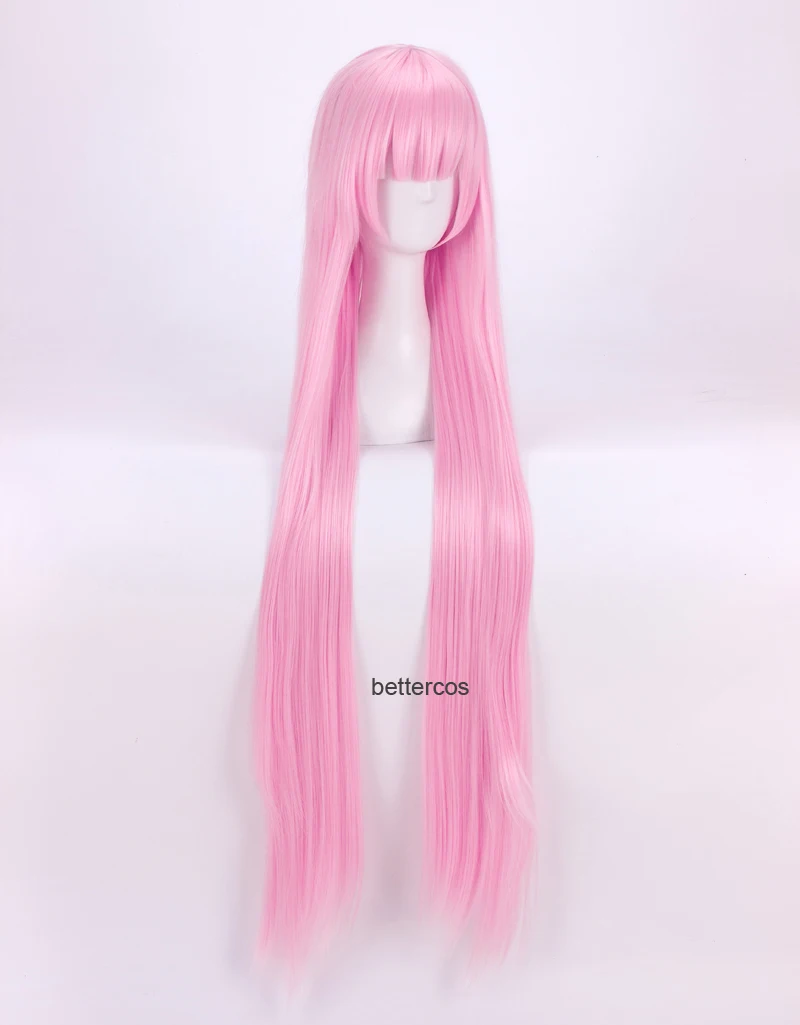 DARLING in the FRANXX 02 Zero Two Cosplay Wigs Long Pink Heat Resistant Synthetic Hair Wig+ Wig Cap