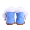 Doll Shoes Plush Winter Snow Boots For 18 Inch American &43 Cm Baby Doll Accessories Our Generation Girl`s Toy Christmas Gifts ► Photo 3/6