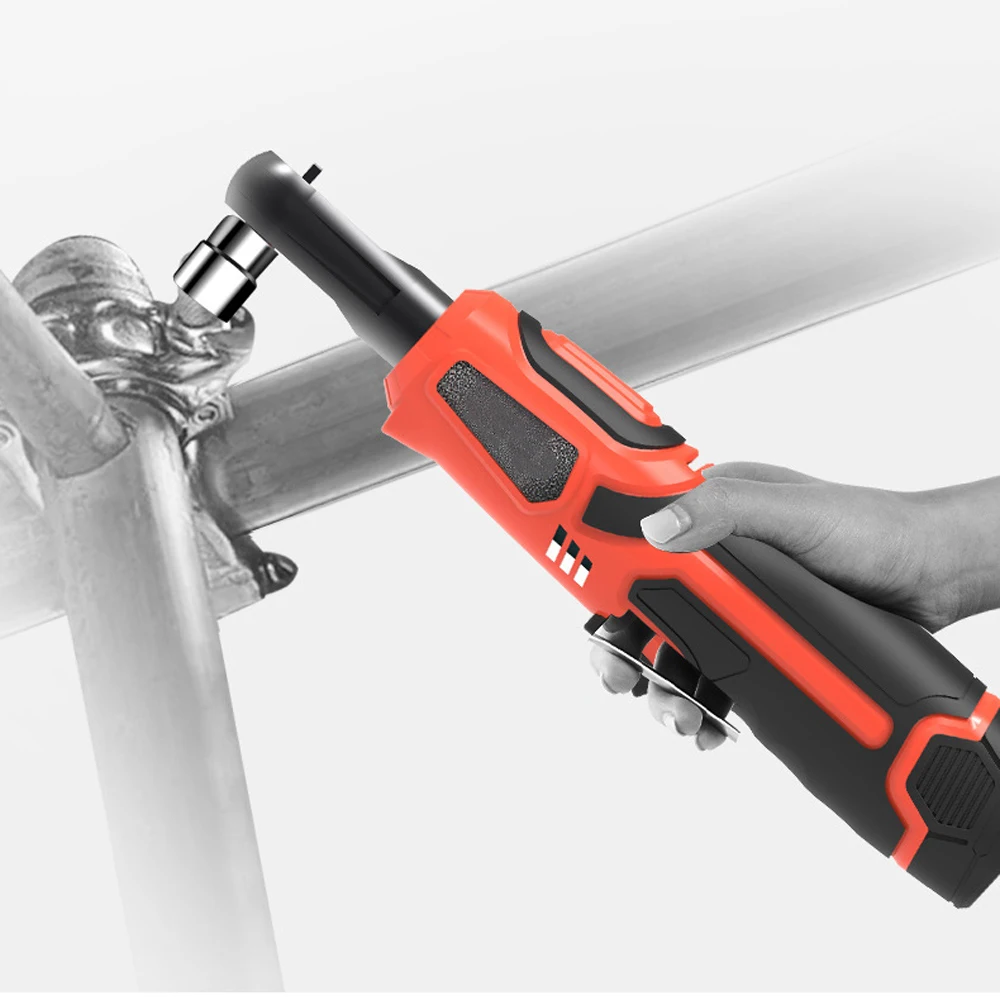 

Multifunctional Cordless Rechargeable Electric Wrench 3/8 Inch Right Angle Electric Ratchet Wrenches with LED Light