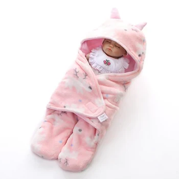

Newborn baby Blanket baby stroller blanket outdoor Sleeping Bag sleep sack Swaddle blanket Velvet winter