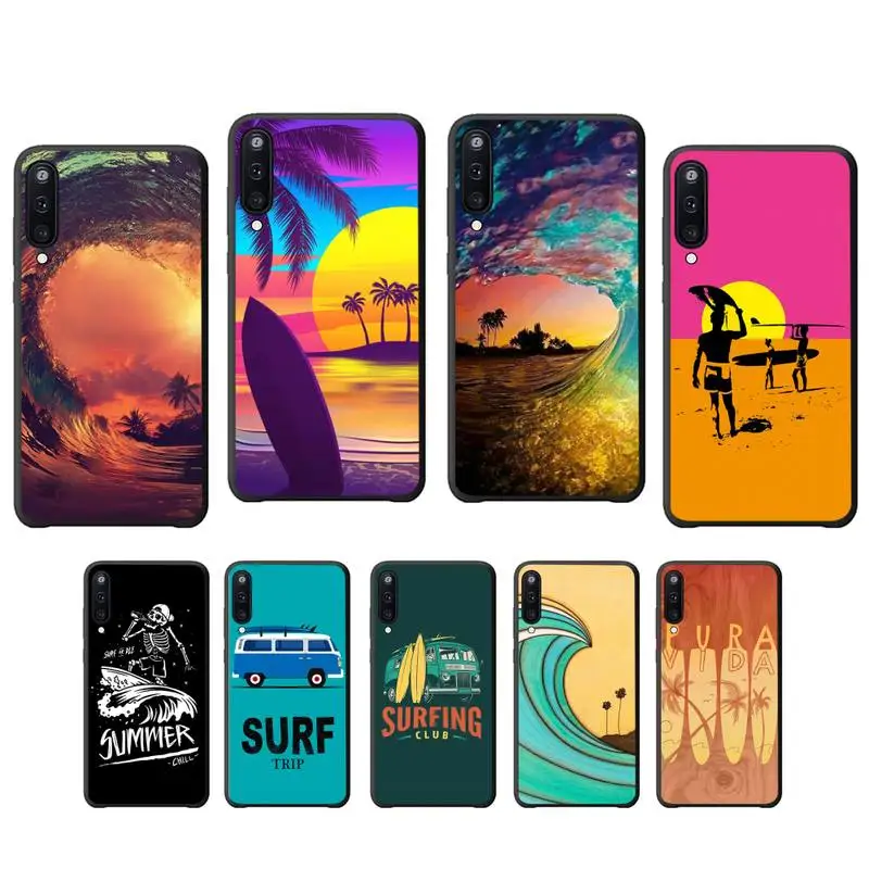 Морской волны для серфинга мобильный телефон чехол Samsung galaxy A6 A7 2017 2018 A9 A10 A20 A30S A40 A50